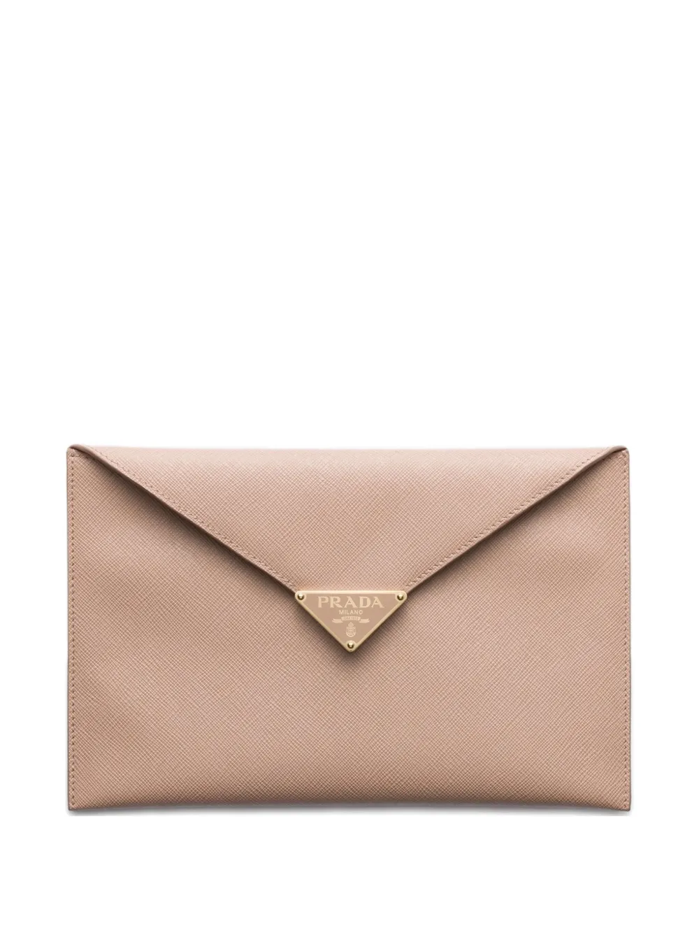 Prada envelope snap-closure clutch | Neutrals | Image 1