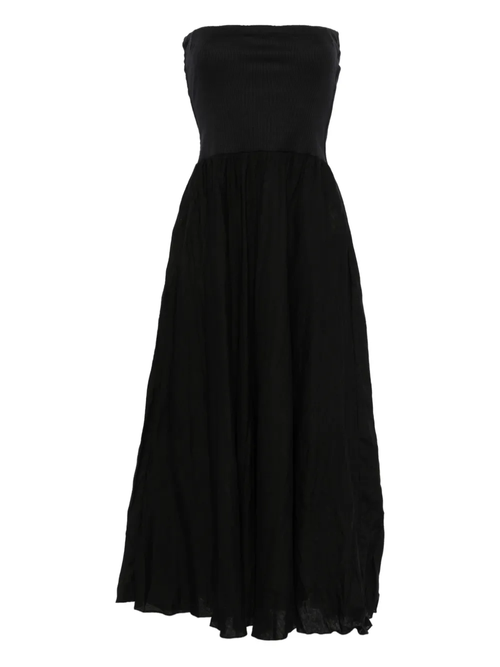 Johanna Ortiz Panelled Maxi Skirt In Black