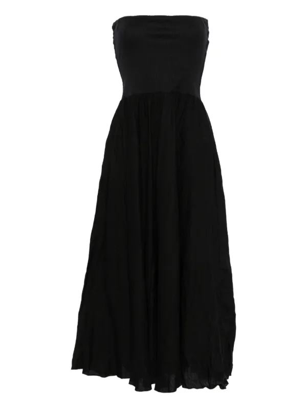 Johanna Ortiz Panelled Maxi Skirt in Black