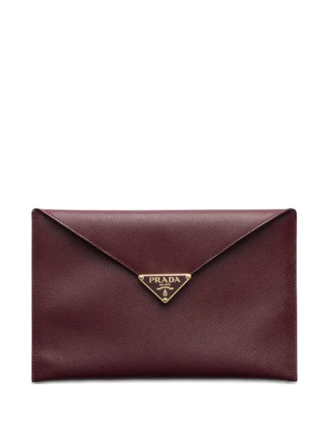 Prada bolsa de mano con logo triangular