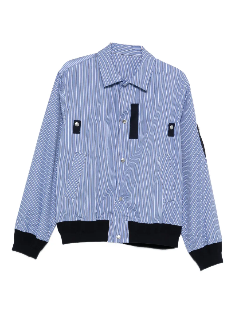 sacai Bomber a righe - Blu