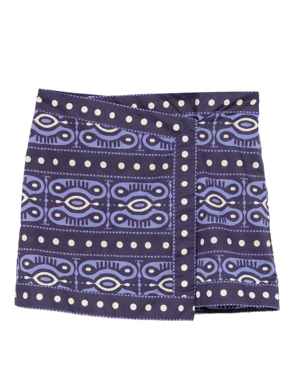 Johanna Ortiz Hunting Roots dotted-print mini skirt | Blue | Image 1