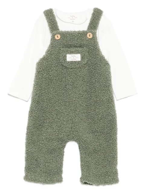 TEDDY & MINOU logo-patch dungaree (set of two)