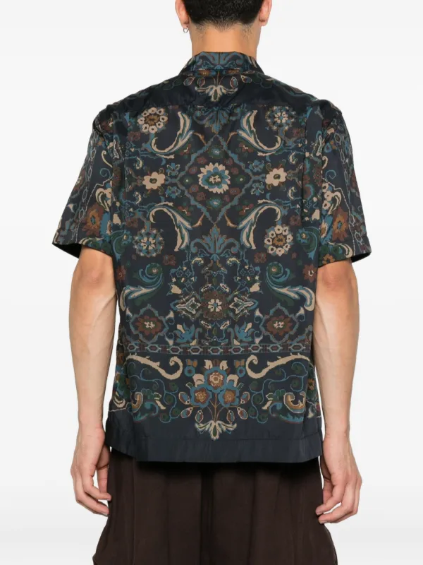 Sacai ペイズリーシャツ | ブルー | FARFETCH JP