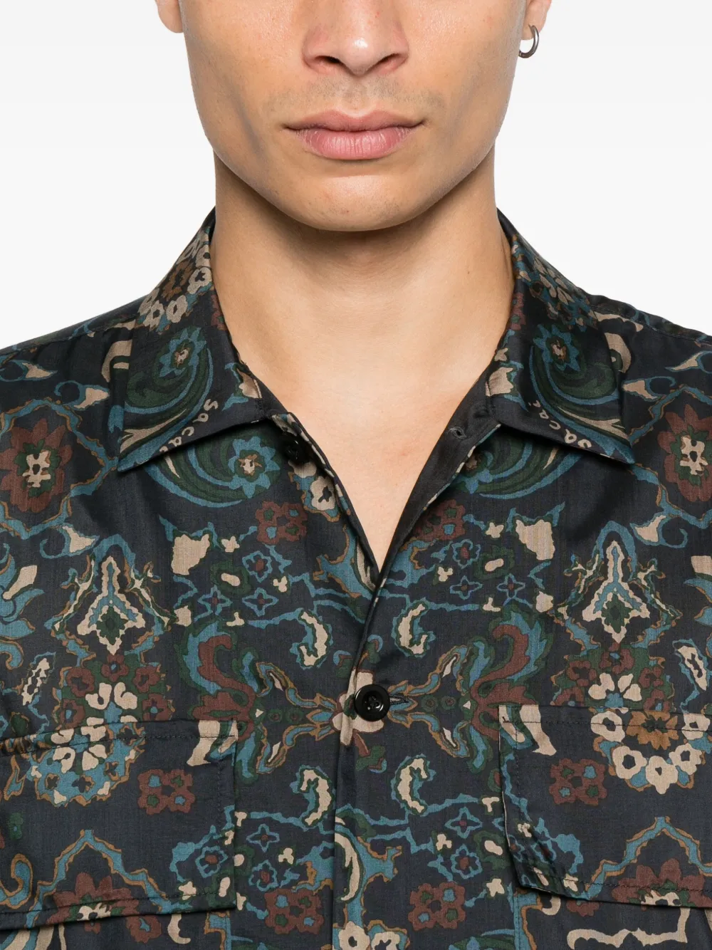 sacai Overhemd met paisley-print Blauw