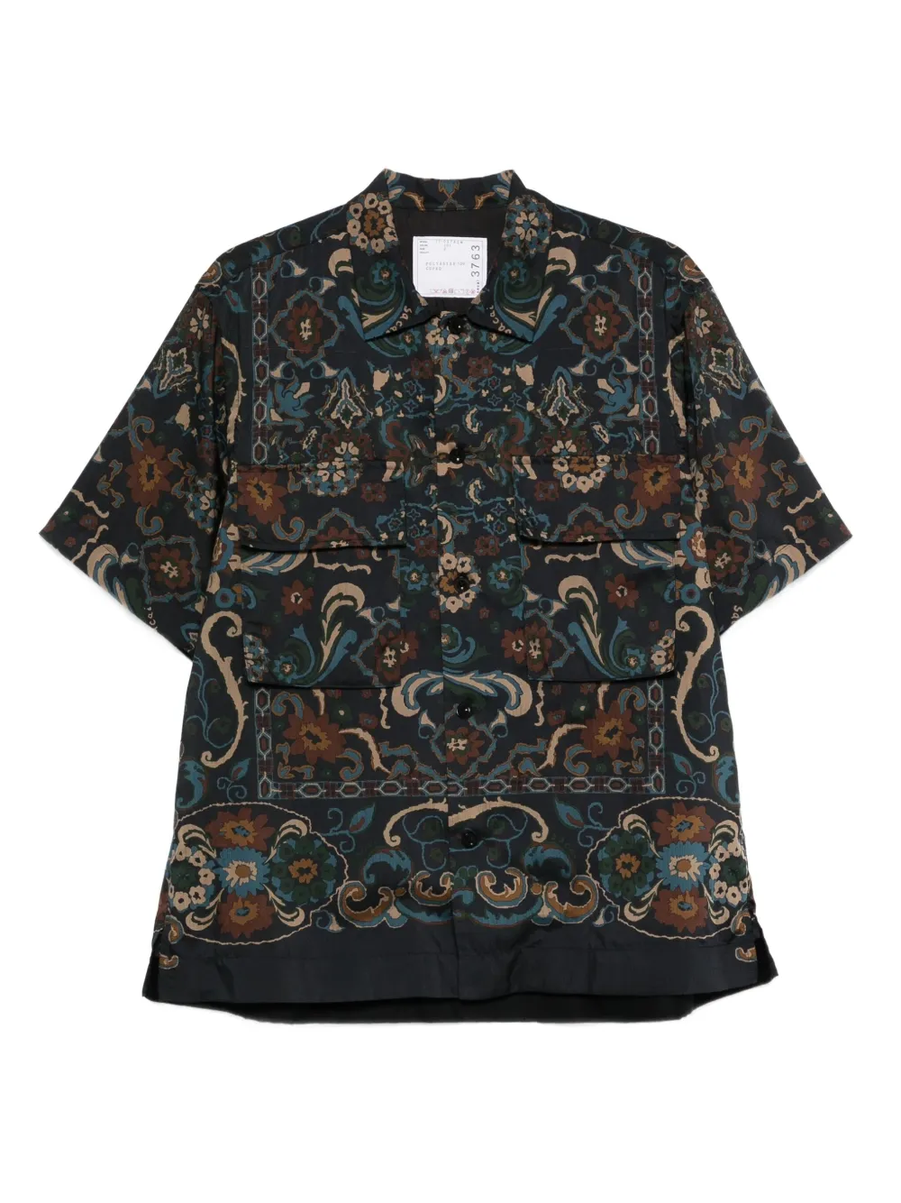 Sacai Overhemd met paisley-print Blauw
