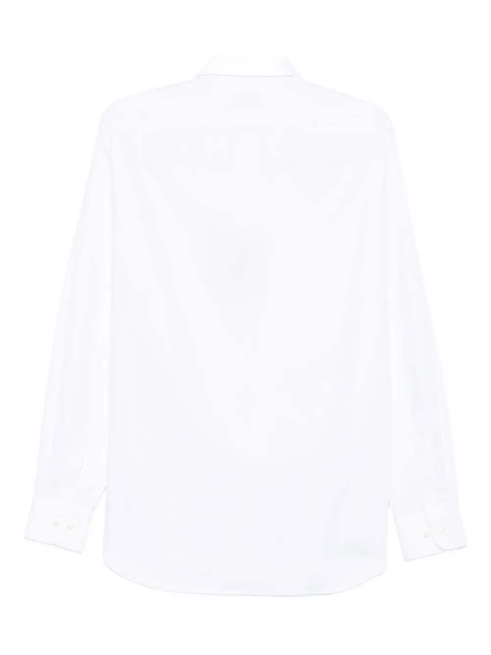 Paul & Shark Long-sleeve Cotton Shirt In White