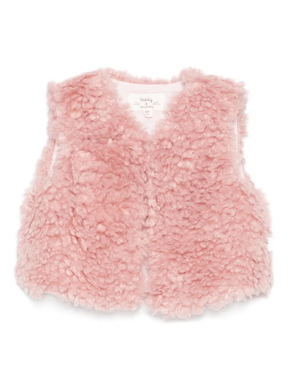 TEDDY & MINOU fleece gilet Roze