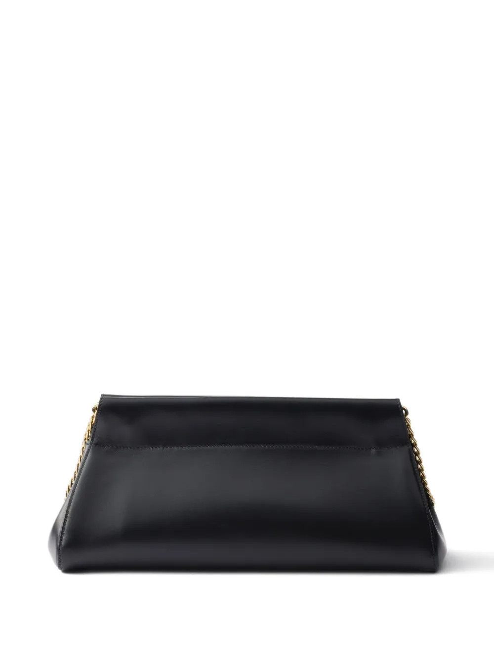 Prada Medium Enchaîné leren schoudertas met kettingband - Zwart