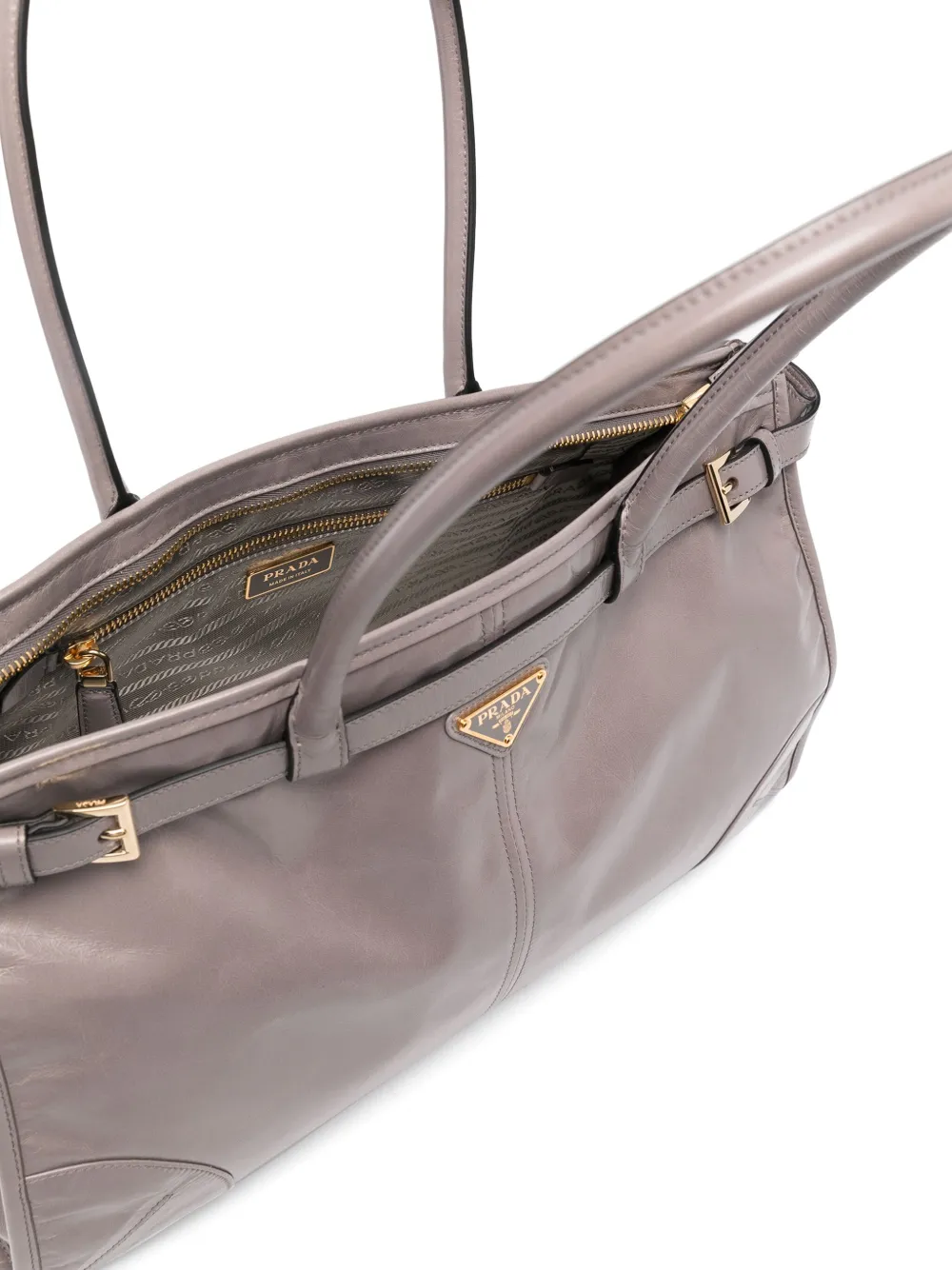 Prada Bonnie Large Leather Handbag