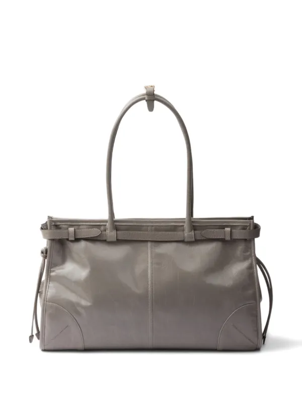 Prada Large Bonnie Tote Bag Grey FARFETCH IN