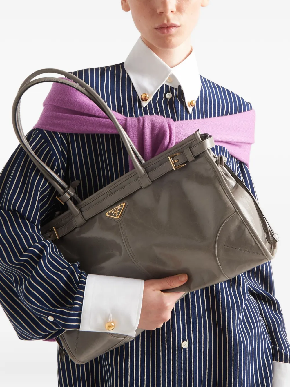 Prada large Bonnie tote bag Grijs