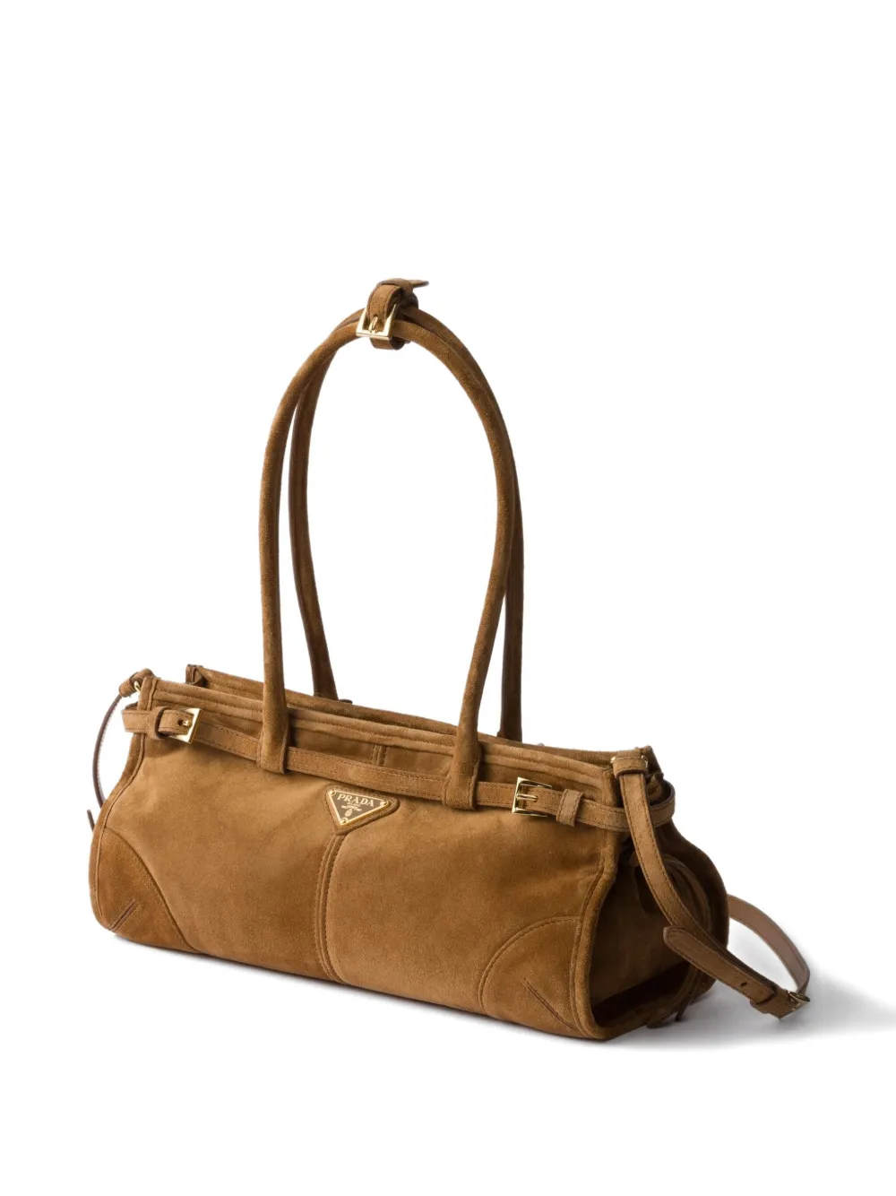 Prada suede drawstring tote bag Bruin