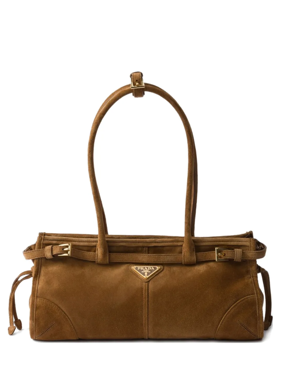 Prada suede drawstring tote bag Bruin