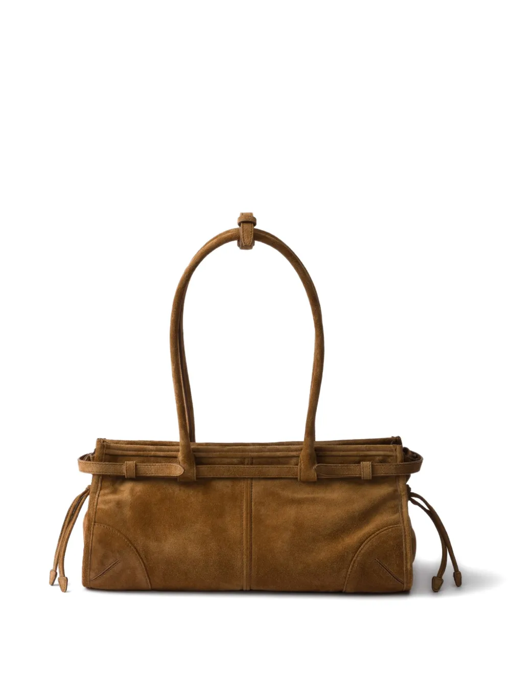 Prada suede drawstring tote bag Bruin