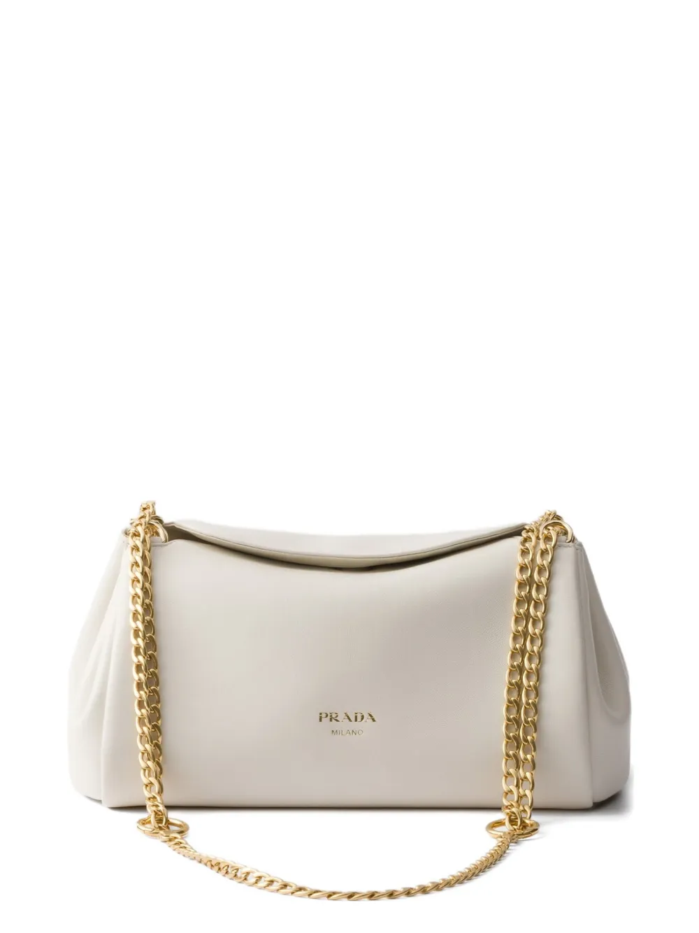 Prada Small Tumulte Bag In Nappa In White
