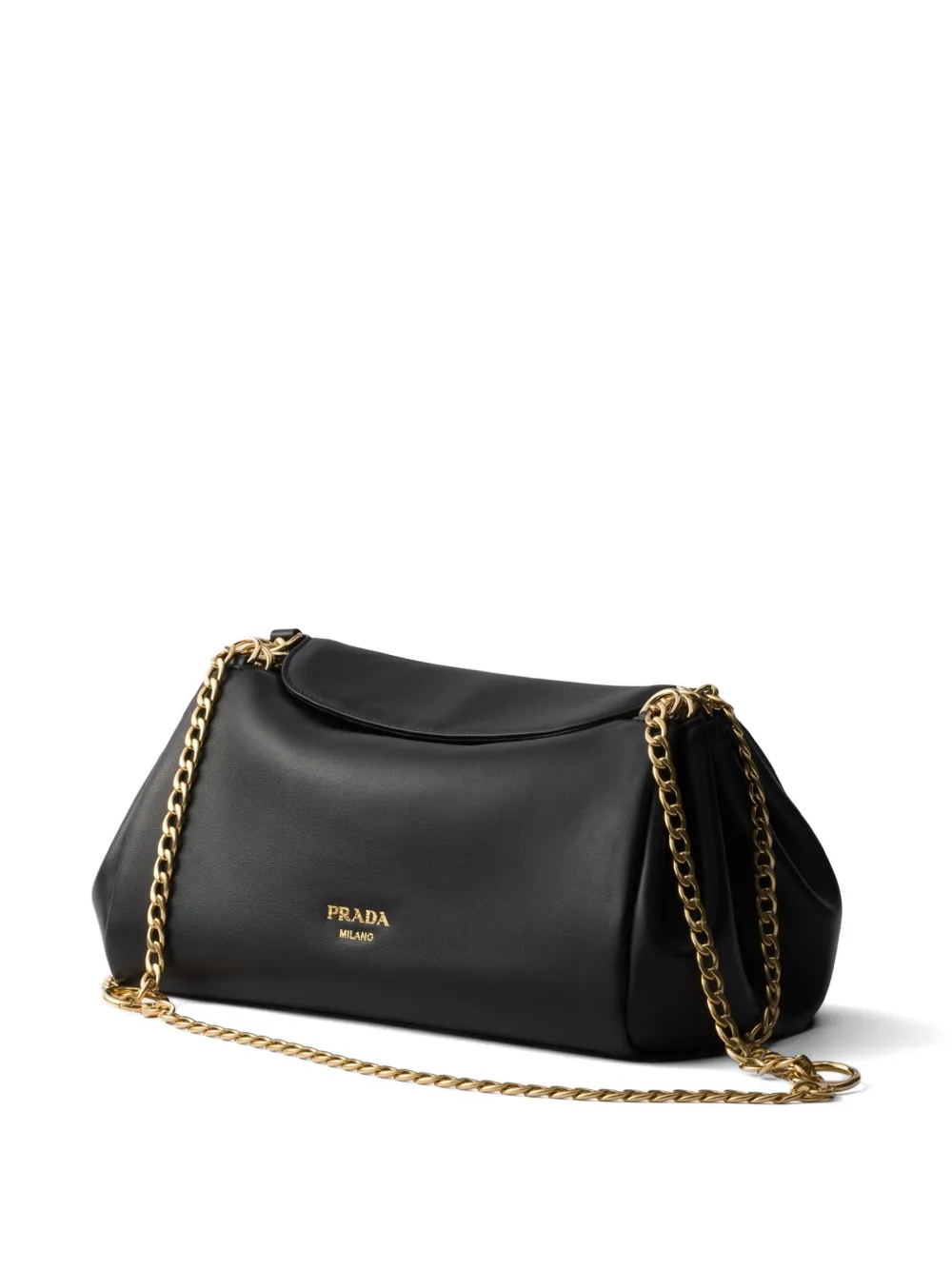 Prada Small Tumulte Shoulder Bag in Black, view 5