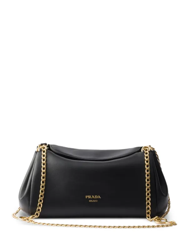 Prada Small Tumulte Shoulder Bag in Black