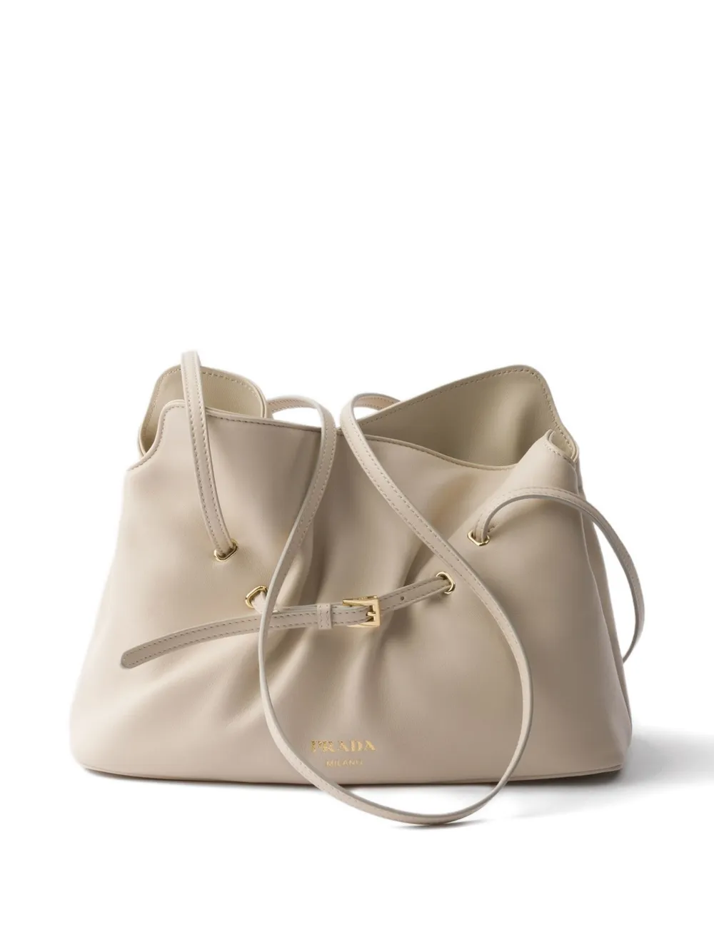 Prada Kleine Dada leren shopper Beige