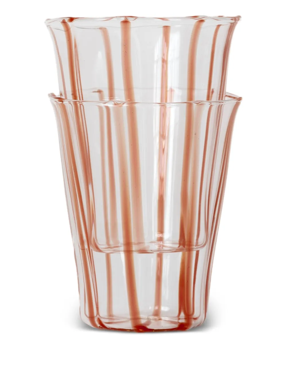 Sophie Lou Jacobsen Gerippte Becher mit Streifen (2er-Set) | Gläser | Image 2