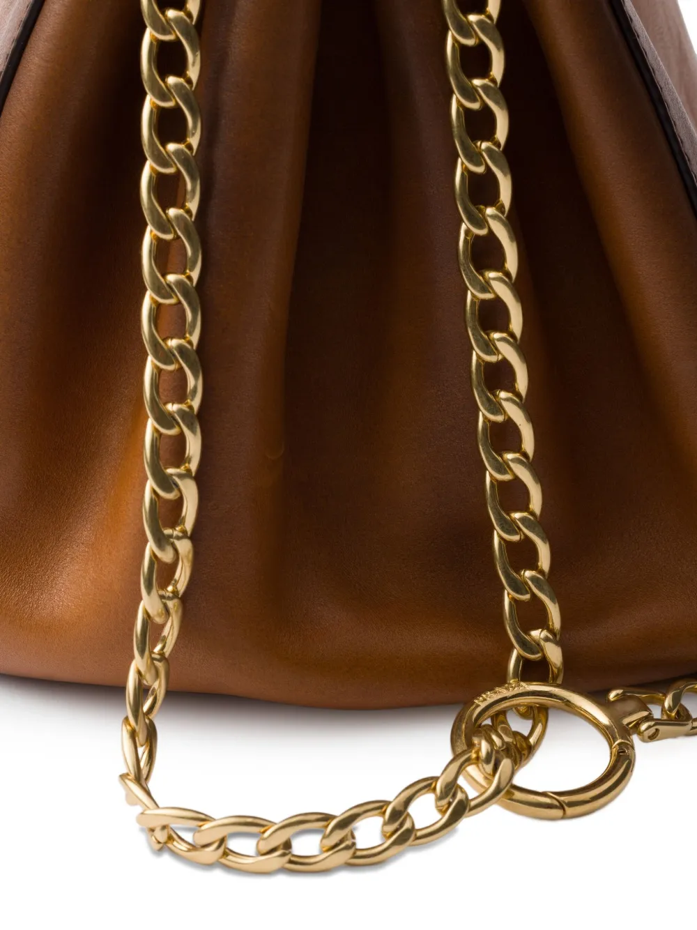 Prada Kleine Tumulte schoudertas Bruin