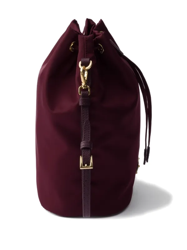 PRADA レッド ドローストリングバッグ Prada ドローストリング バケットバッグ | レッド | FARFETCH JP