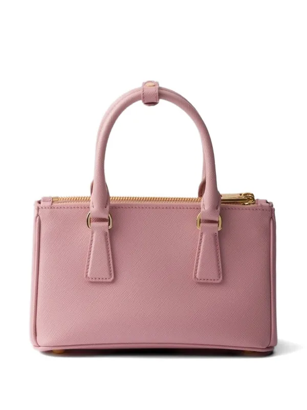 PRADA ハンドバッグ ビジュー装飾 ピンク Prada ガレリア ハンドバッグ ミニ | ピンク | FARFETCH JP