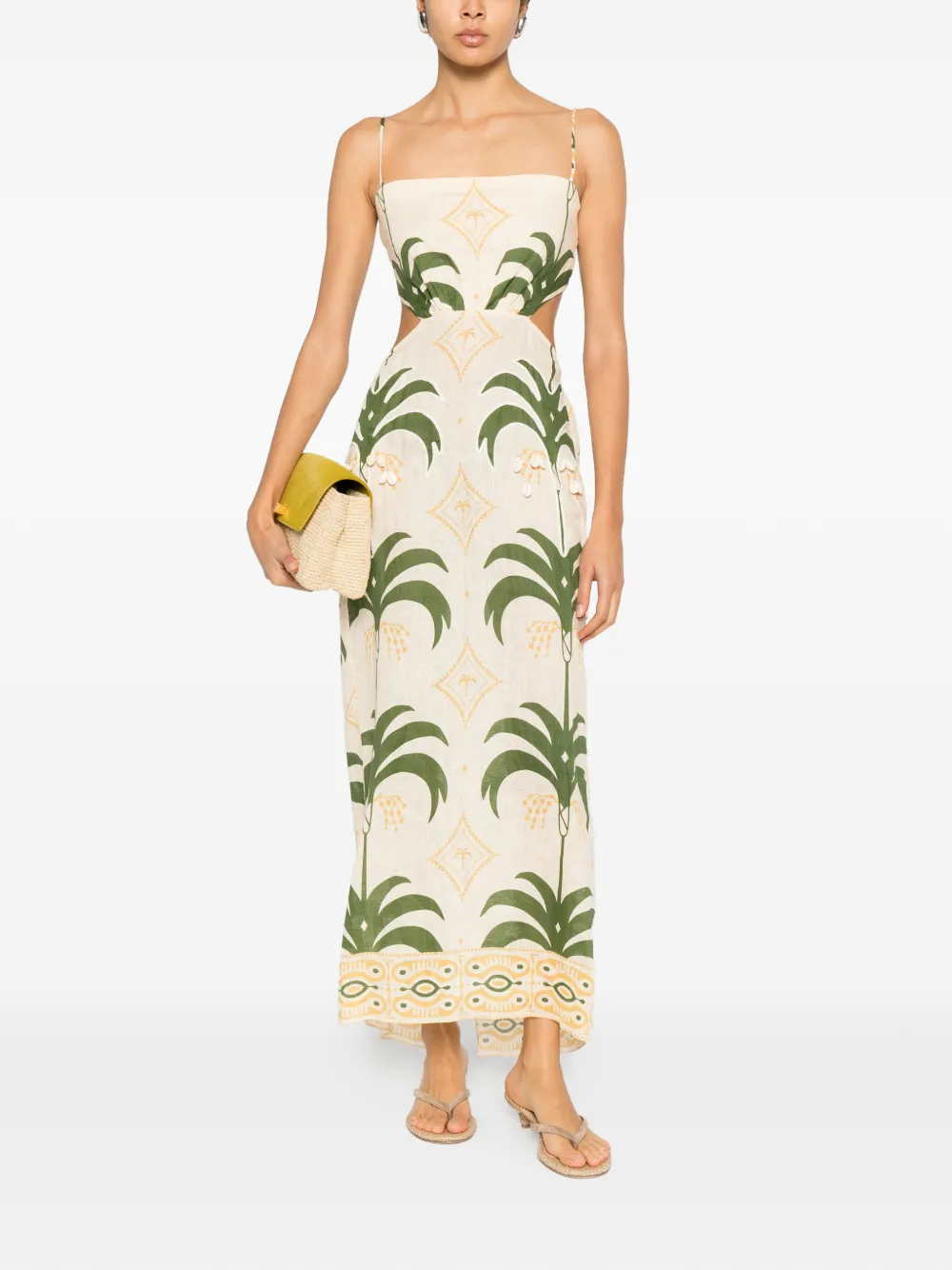 Johanna Ortiz Uitgesneden maxi-jurk - Beige