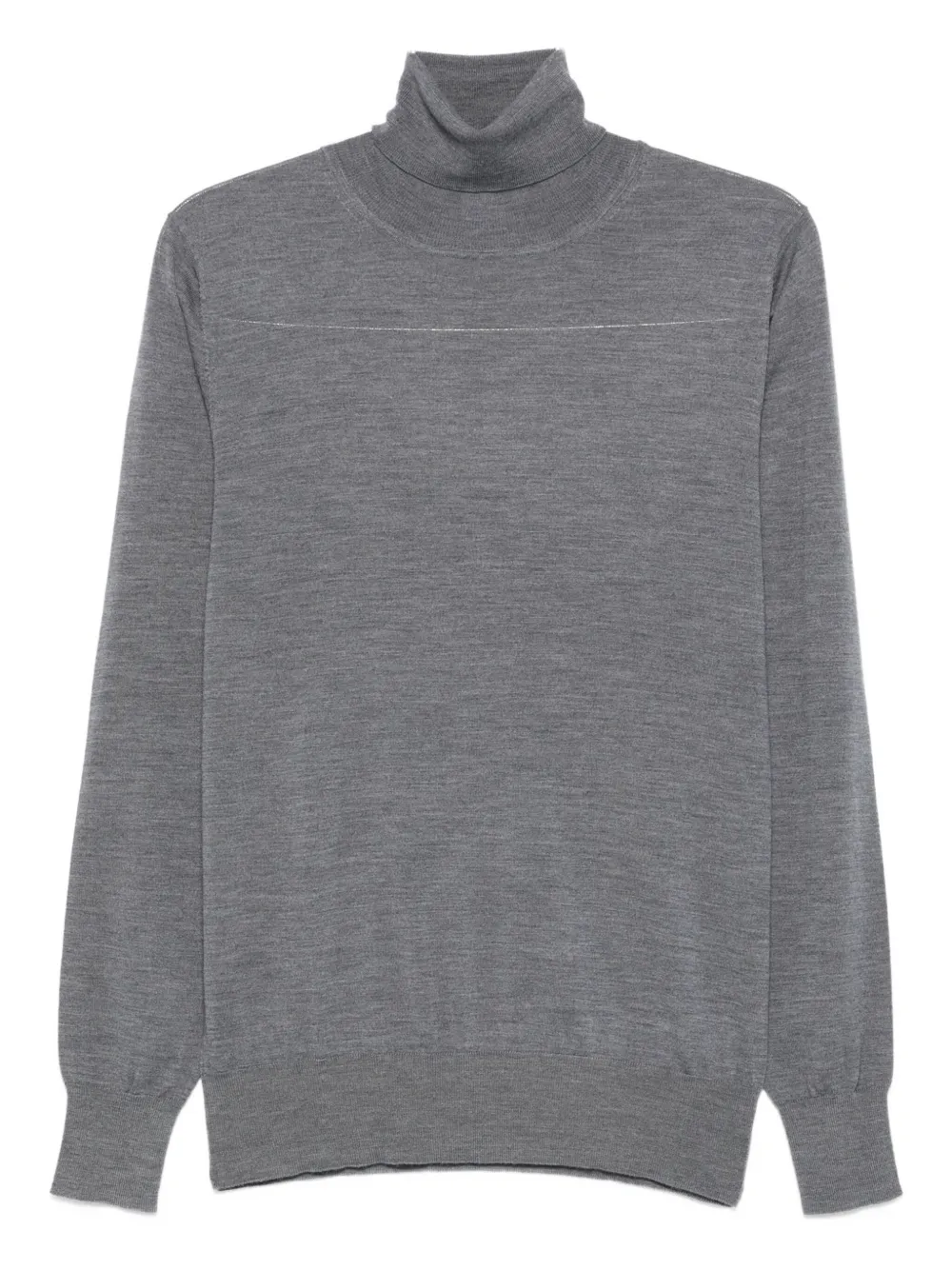 Aspesi Turtleneck Wool Sweater In Gray