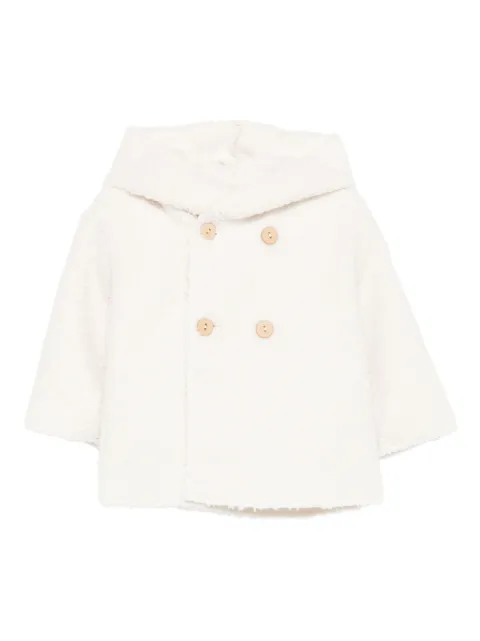 TEDDY & MINOU hooded double-breasted coat