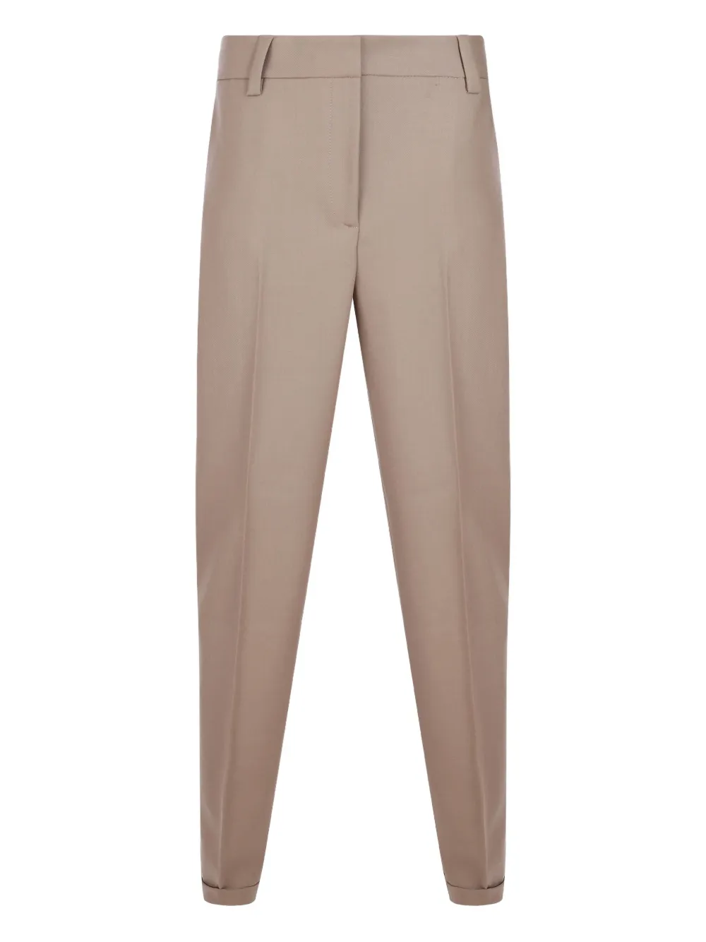 Antonelli Broek met geplooid detail Bruin