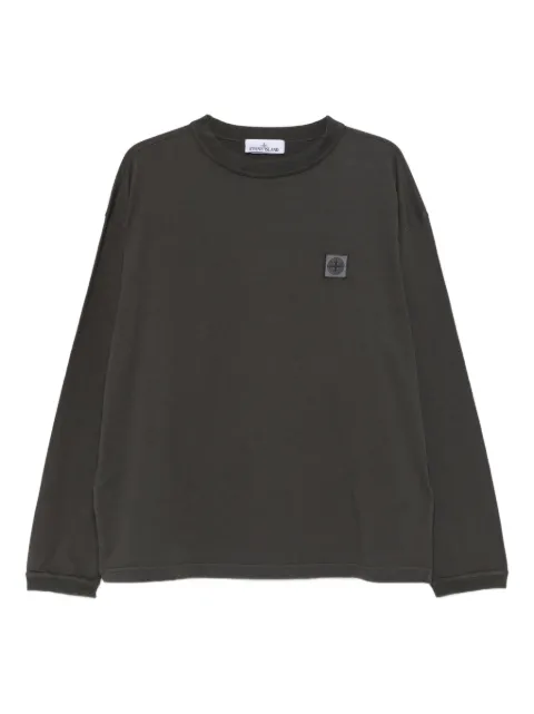 Stone Island logo-patch long-sleeve T-Shirt