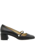 Jimmy Choo pearl-embellished block-heel pumps - Black