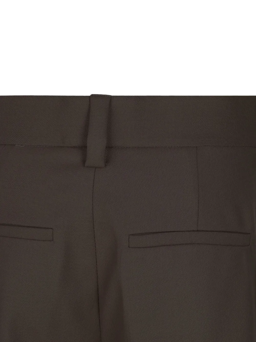Antonelli Cuffed Tailored Trousers In Brown