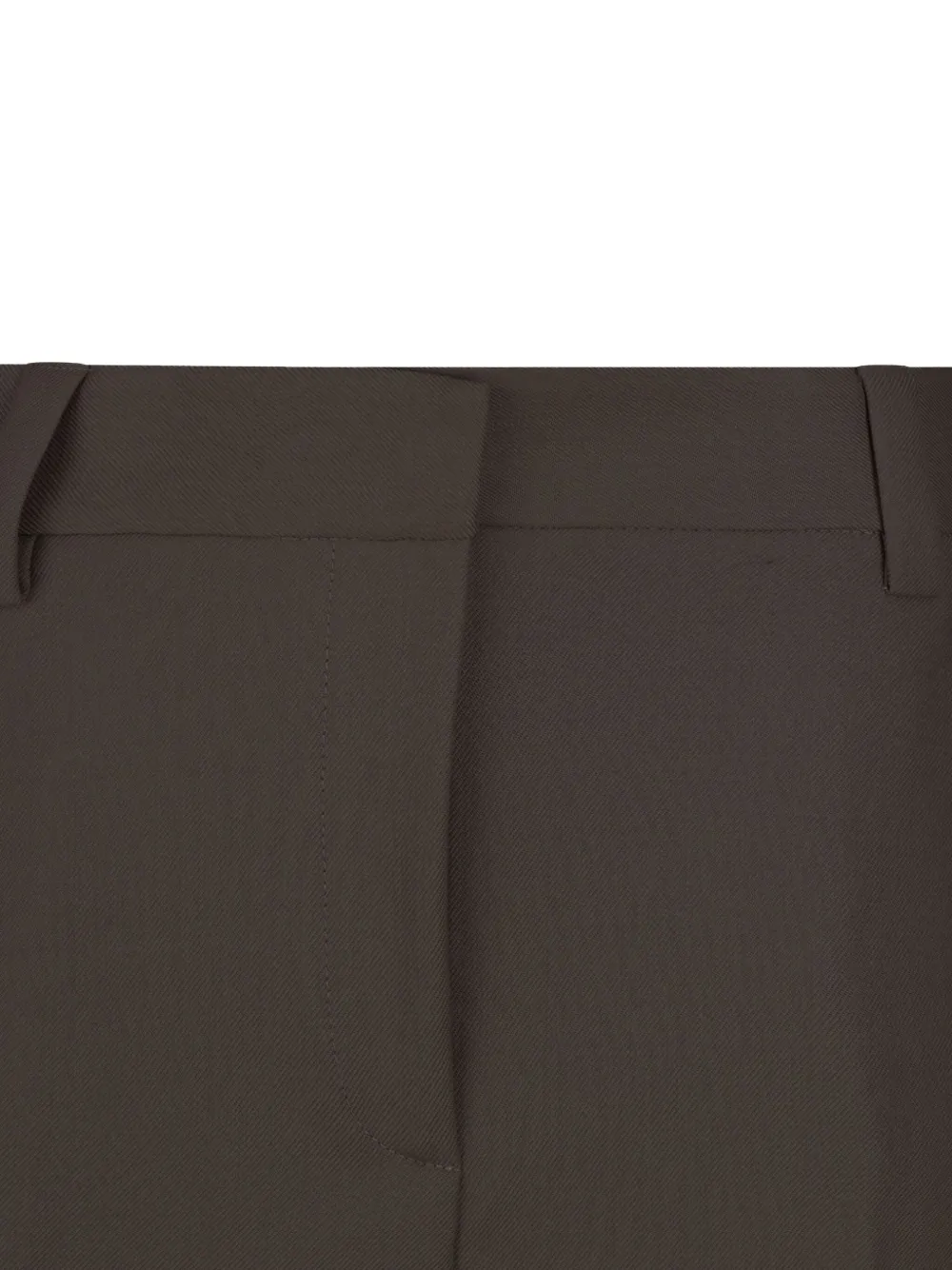 Antonelli Cuffed Tailored Trousers In Brown