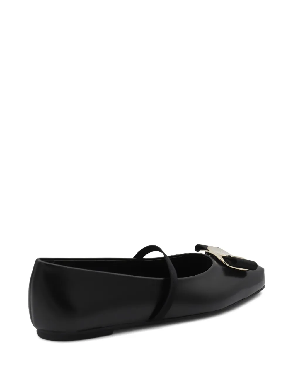 Ferragamo New Vara bow-embellished ballet flats Black