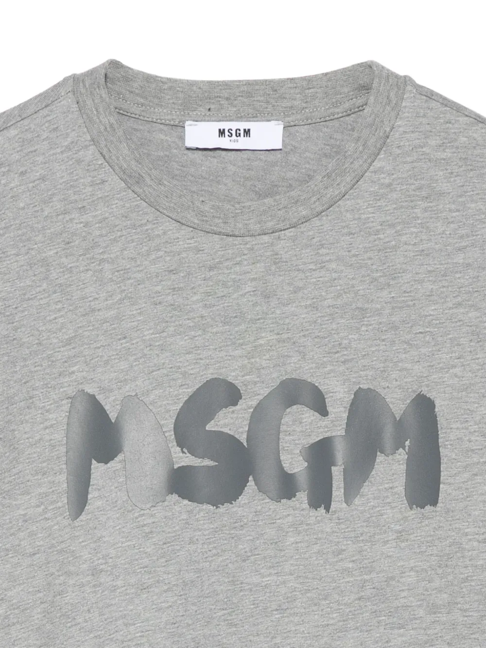 MSGM Kids T-shirt met logoprint Grijs