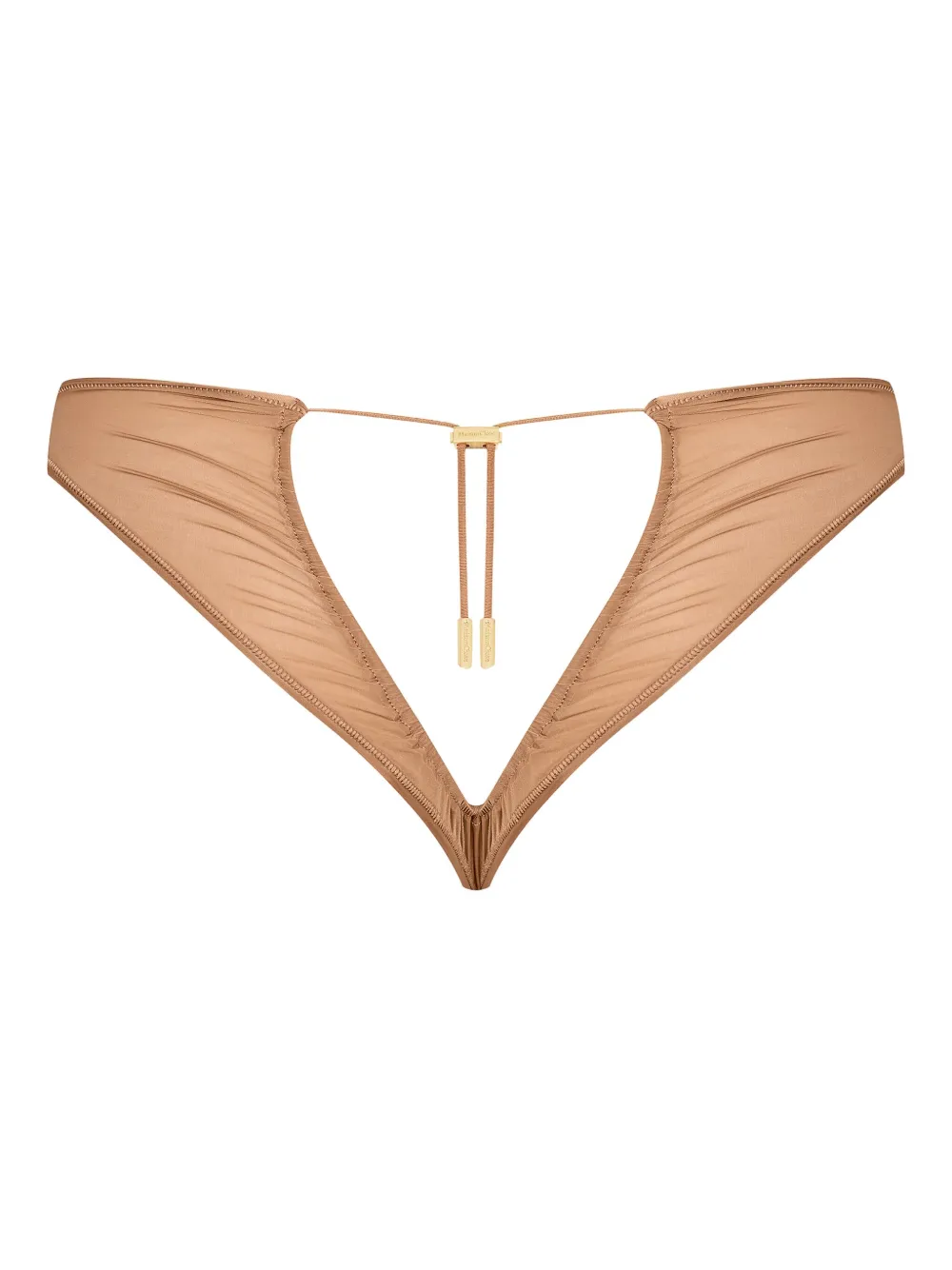 Maison Close Slip met open achterkant - Beige