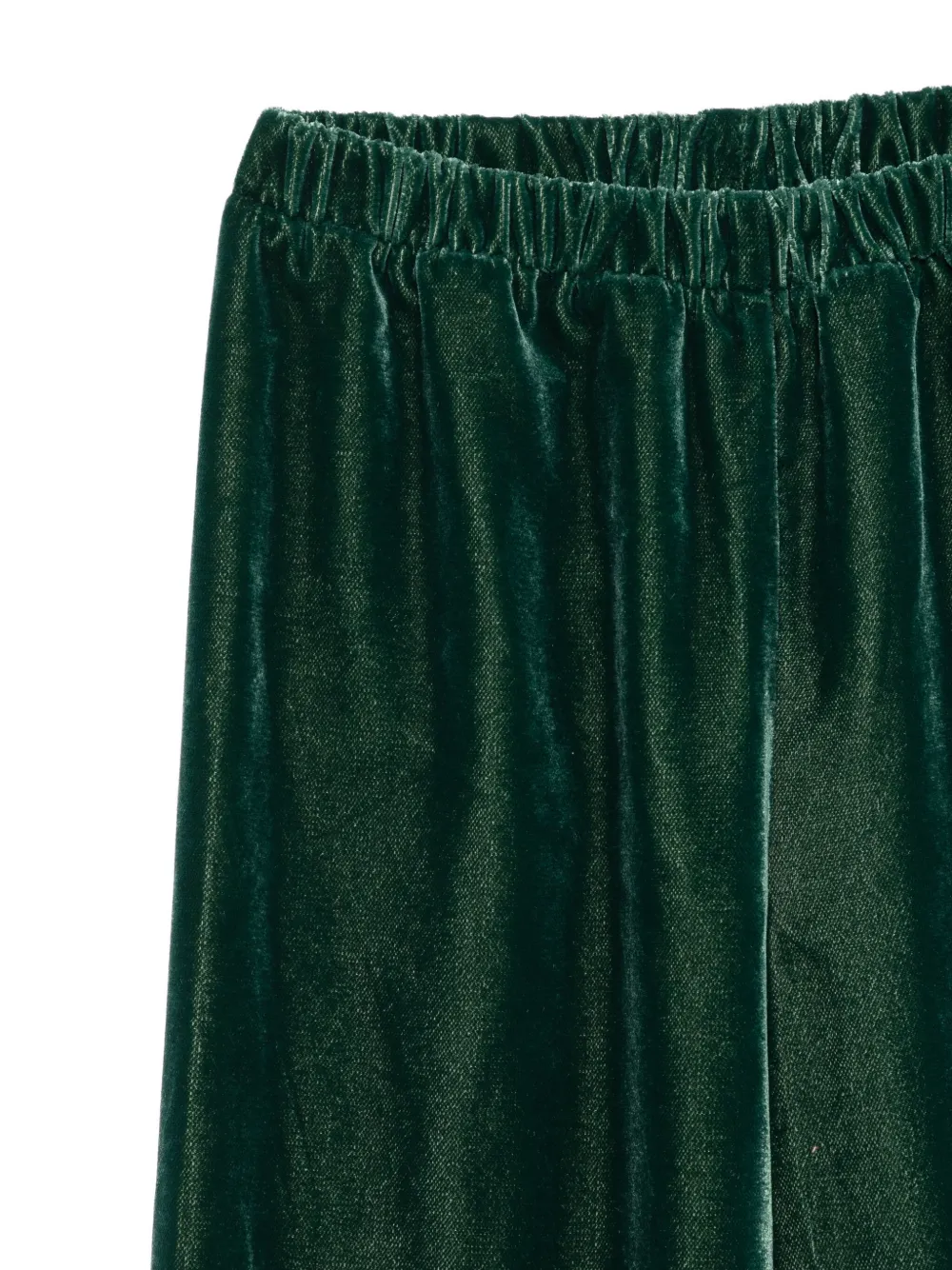 Il Gufo velvet trousers Groen