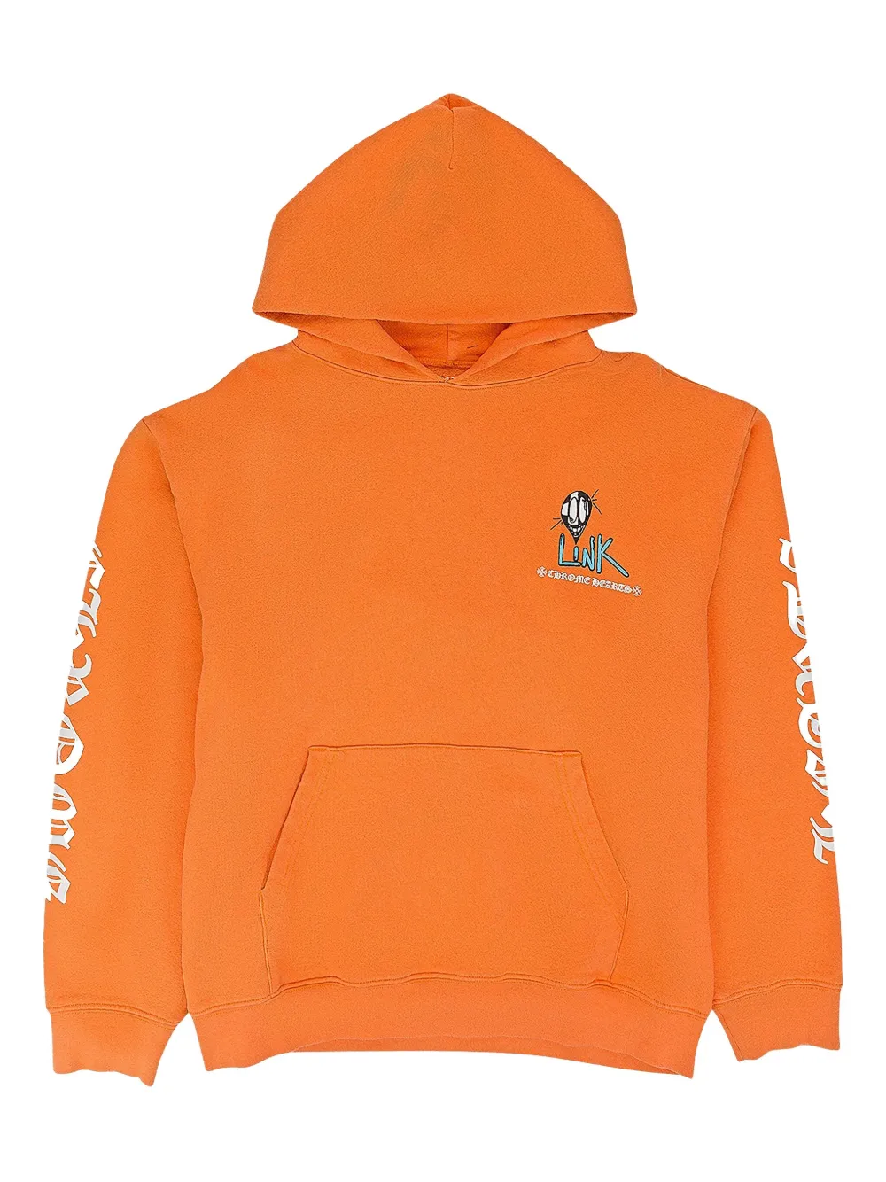 Chrome Hearts graphic-print hoodie | Orange | Image 1