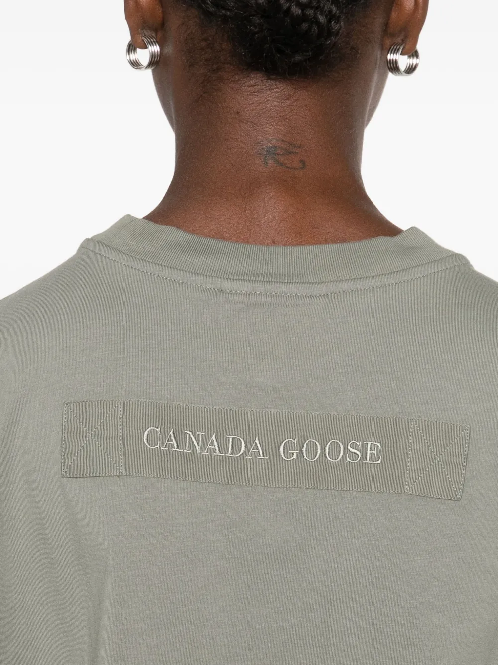 Canada Goose T-shirt met ronde hals Groen