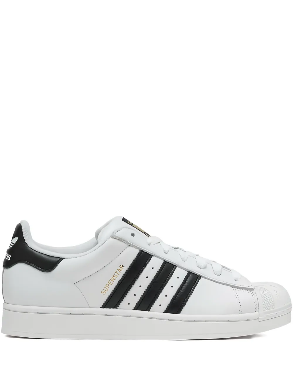 Adidas Superstar II leren sneakers Zwart