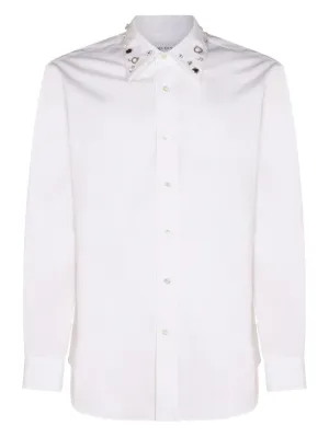 イタリア製 Alexander McQUEEN ストライプ ブザム シャツ イタリア製 Alexander McQUEEN ストライプ ブザム シャツ