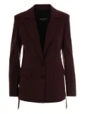 Patrizia Pepe checked-pattern blazer - Red