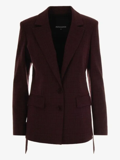 Patrizia Pepe checked-pattern blazer