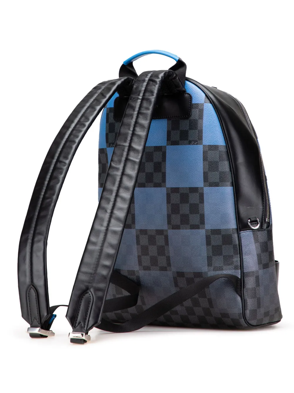 Pre-owned Louis Vuitton 2020 Damier Graphite Giant Josh Backpack In Black