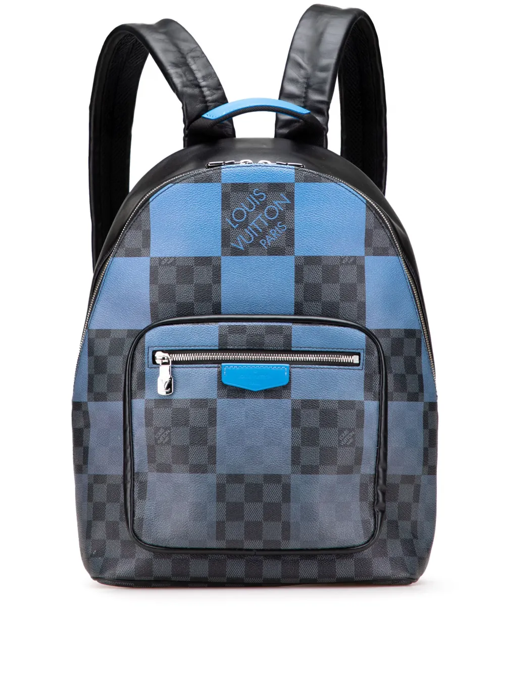 Pre-owned Louis Vuitton 2020 Damier Graphite Giant Josh Backpack In Black
