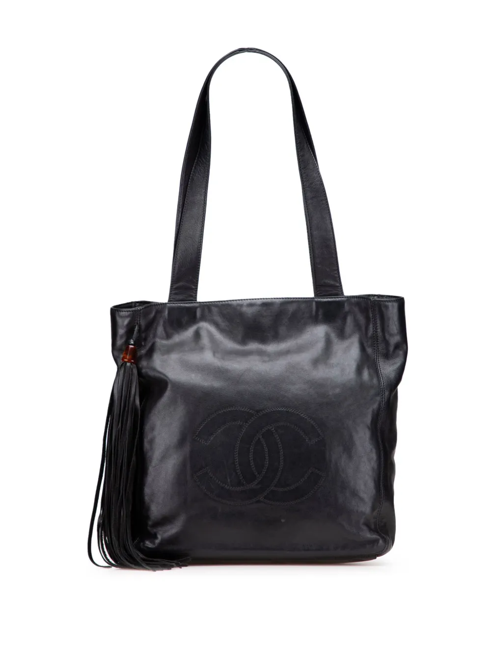 1997-1999 CC Lambskin Tassel tote bag