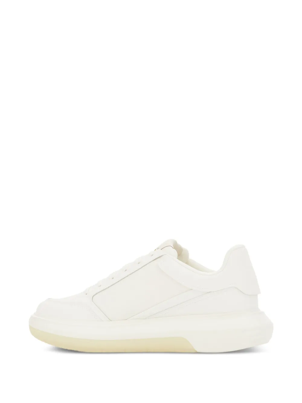 Emporio Armani logo-plaque platform sneakers White