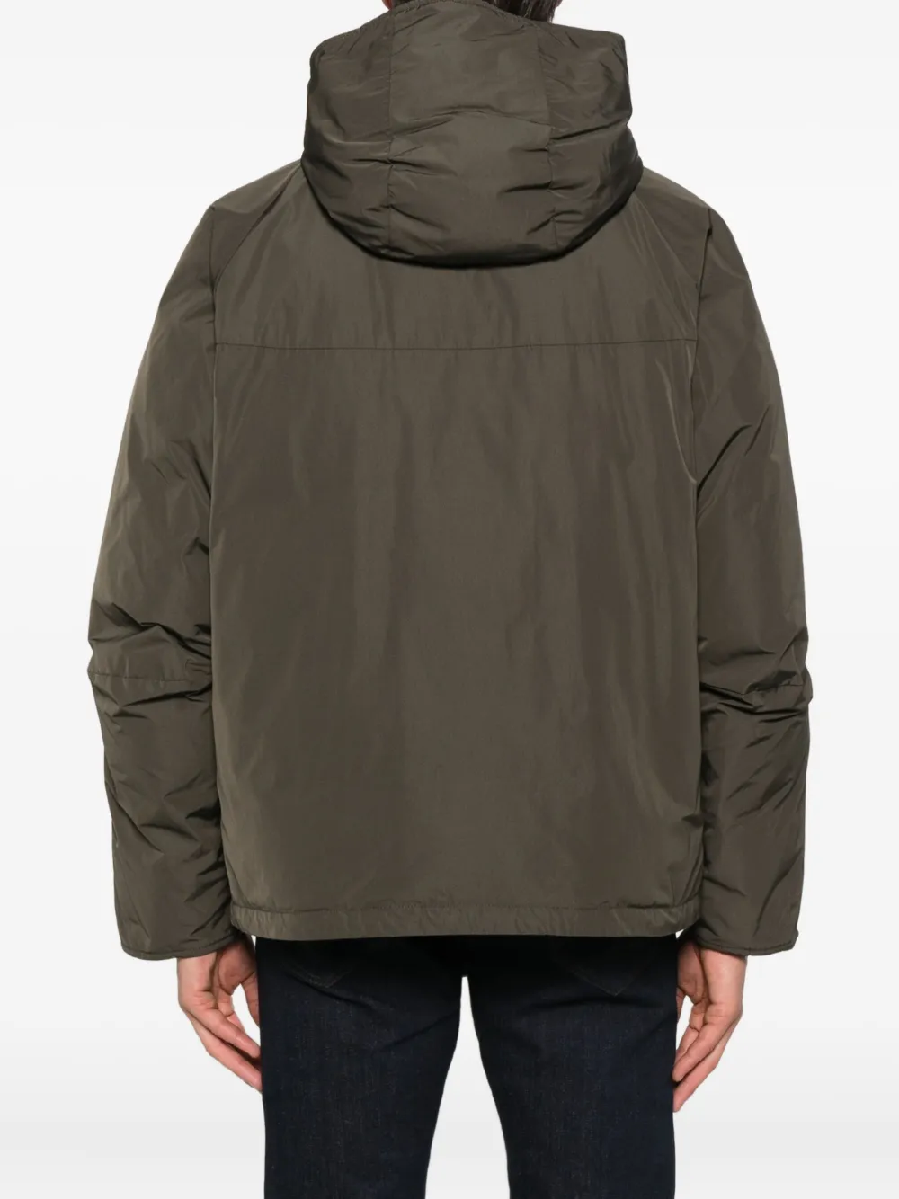 ASPESI Gewatteerd jack met capuchon Groen